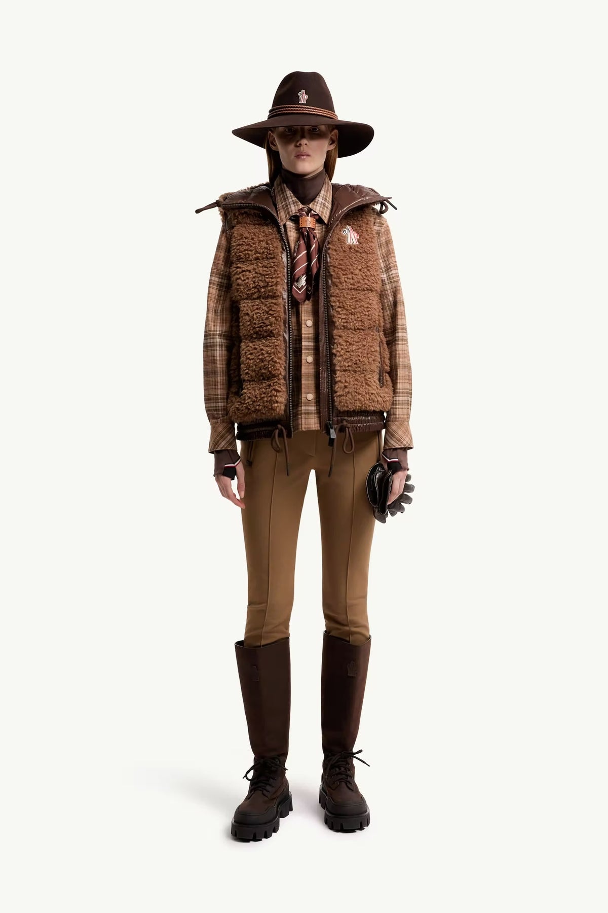 Teddy Hooded Insulated Gilet-MONCLER-Verso