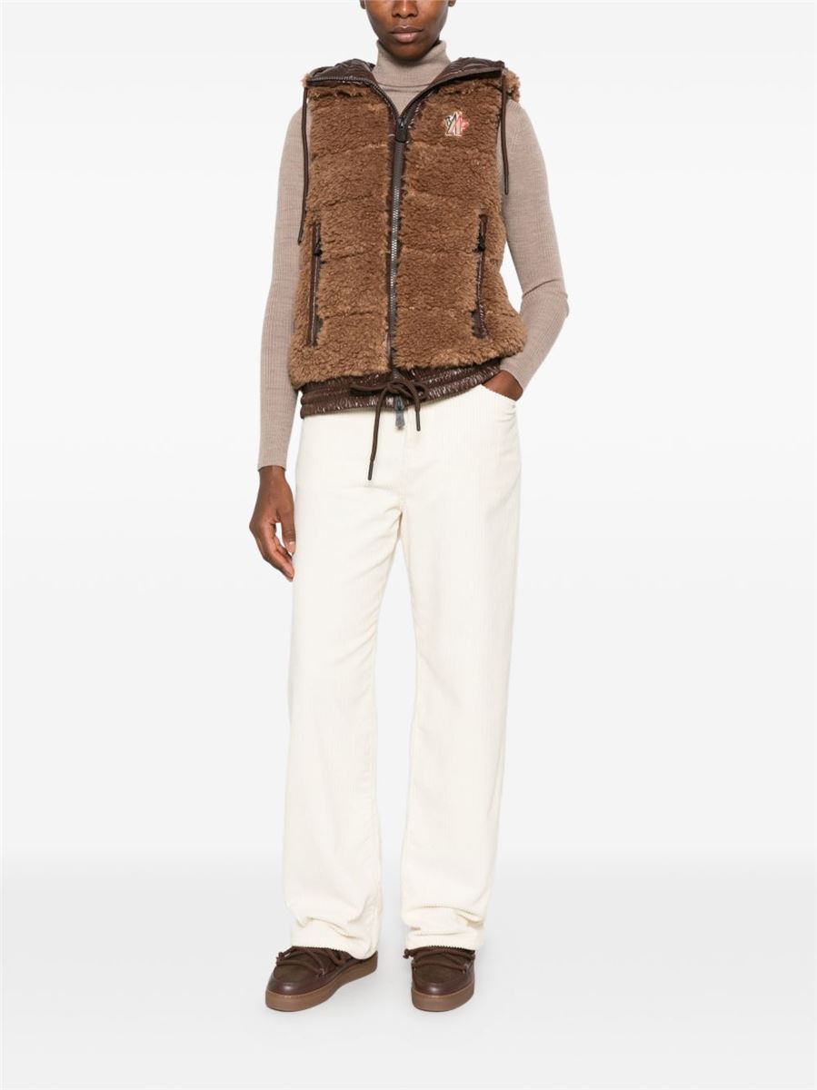 Teddy hooded insulated gilet-MONCLER-Verso