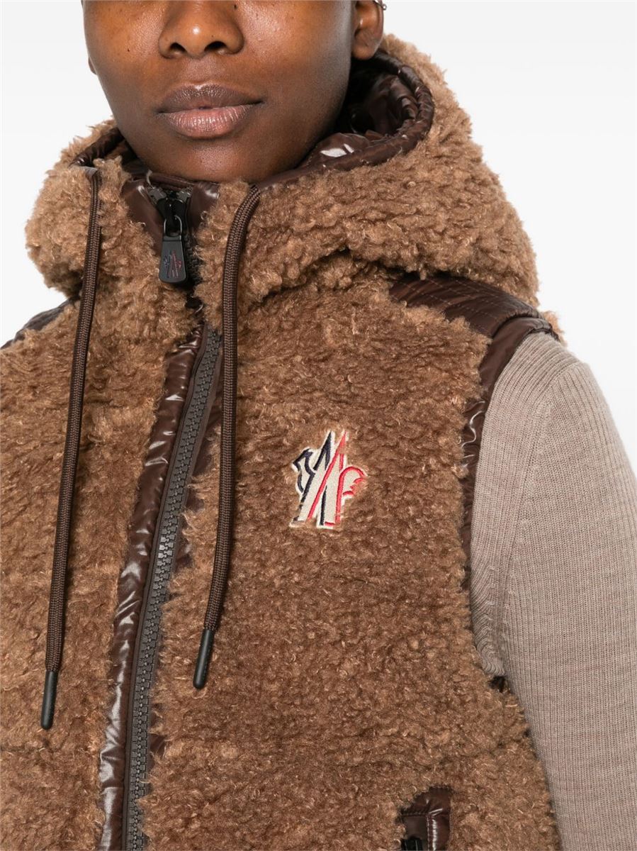 Teddy hooded insulated gilet-MONCLER-Verso