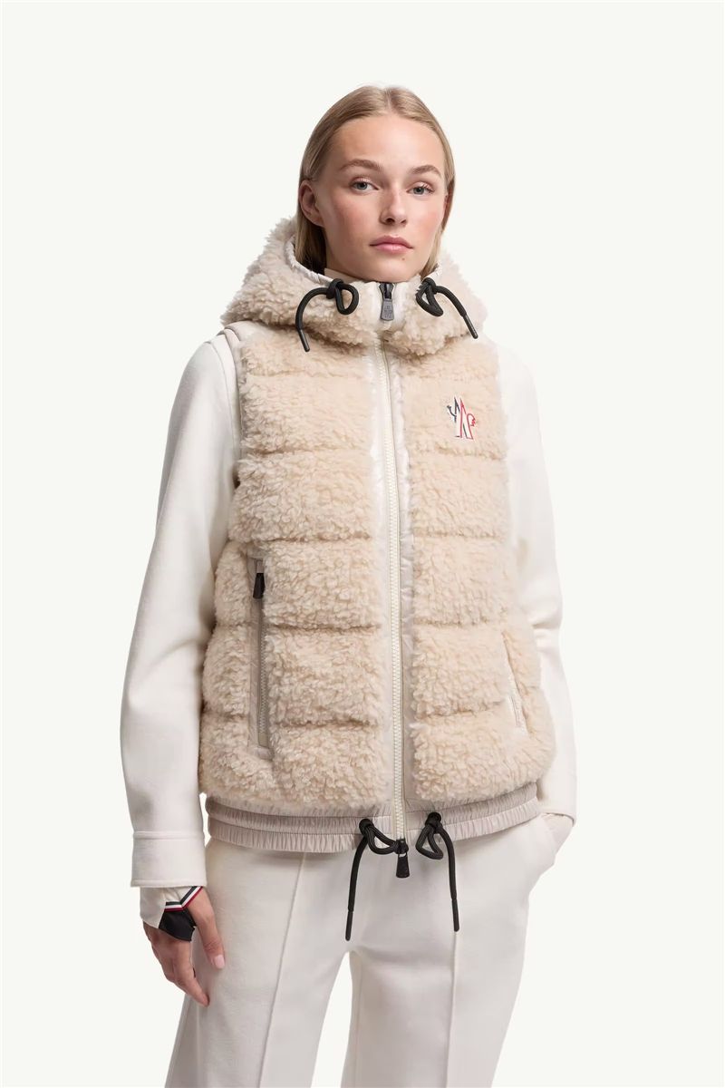 Teddy hooded insulated gilet-MONCLER-Verso