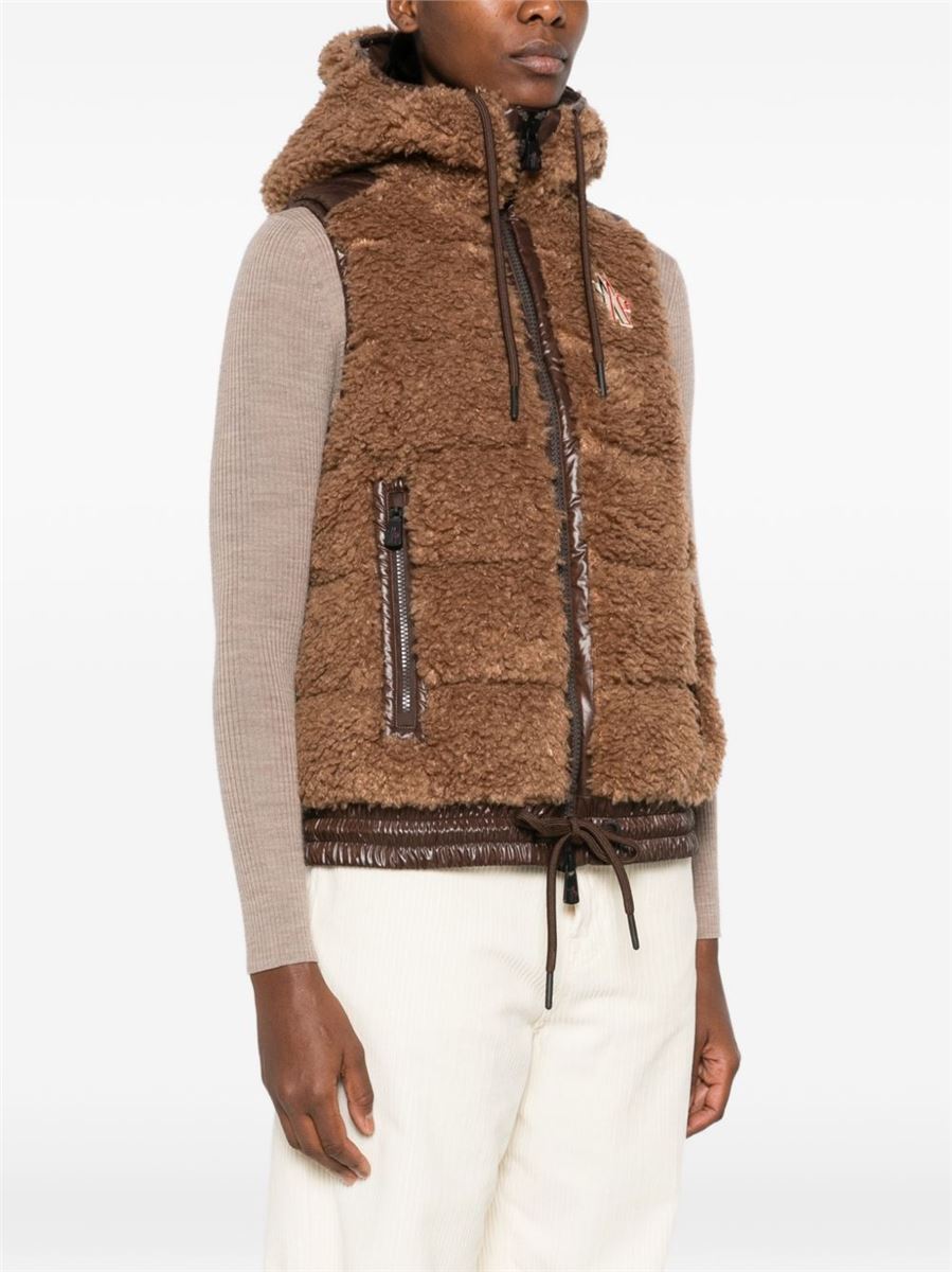 Teddy hooded insulated gilet-MONCLER-Verso