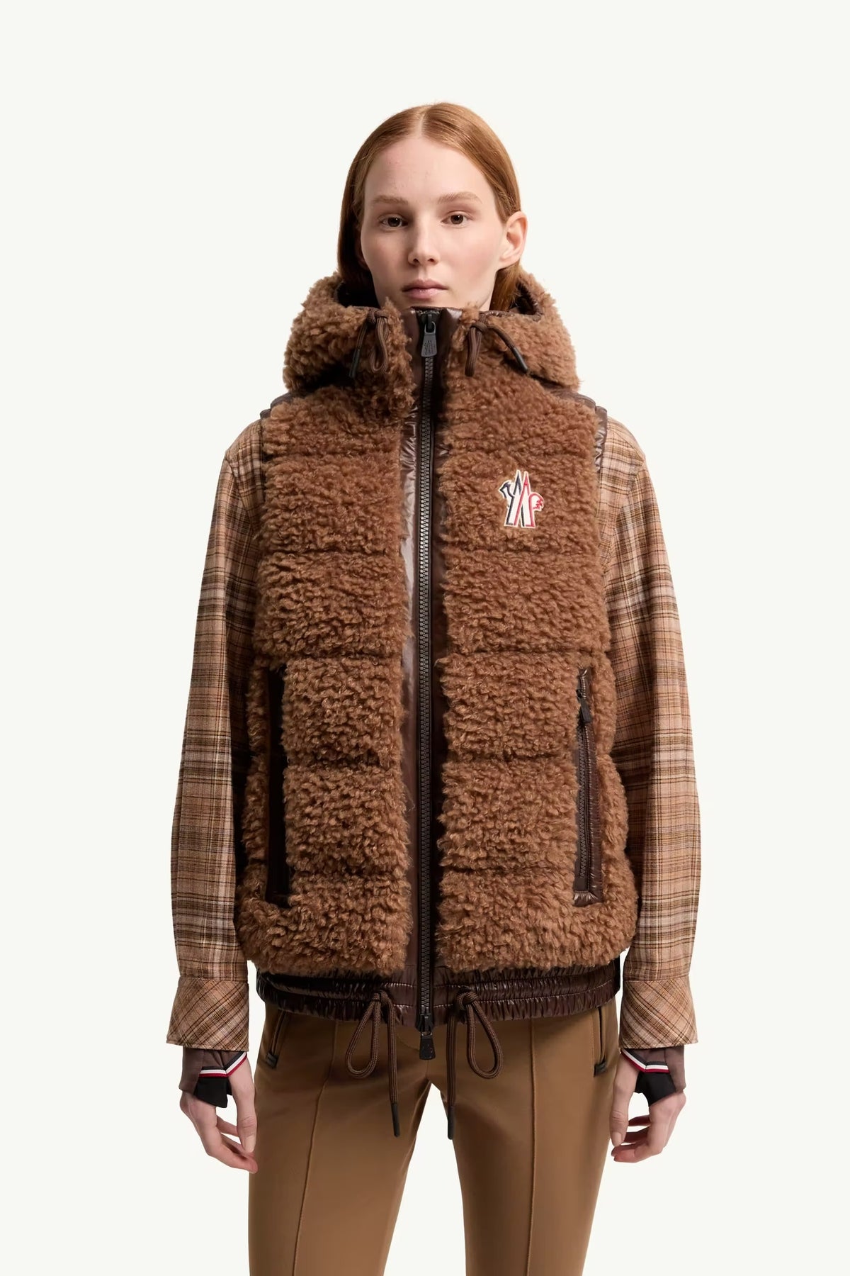 Teddy Hooded Insulated Gilet-MONCLER-Verso