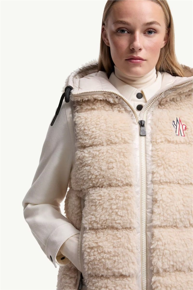 Teddy hooded insulated gilet-MONCLER-Verso