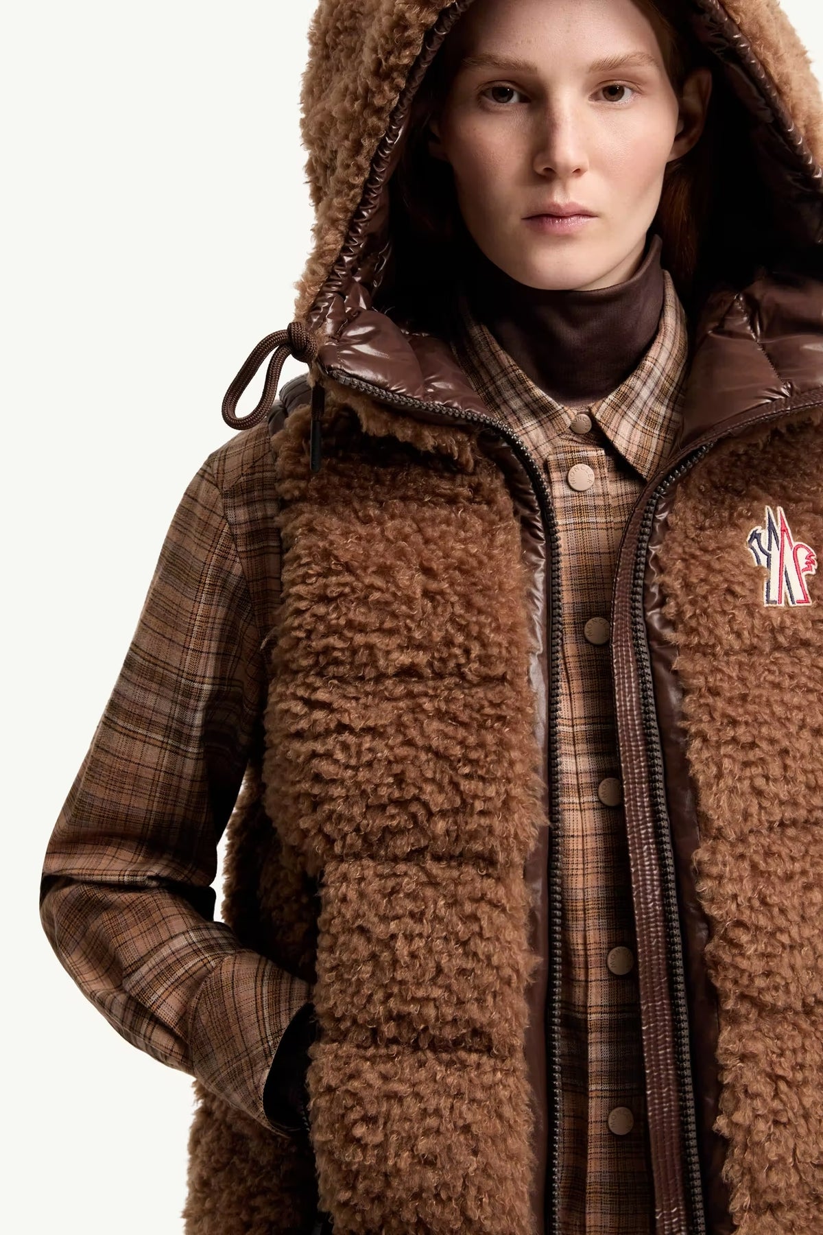 Teddy Hooded Insulated Gilet-MONCLER-Verso