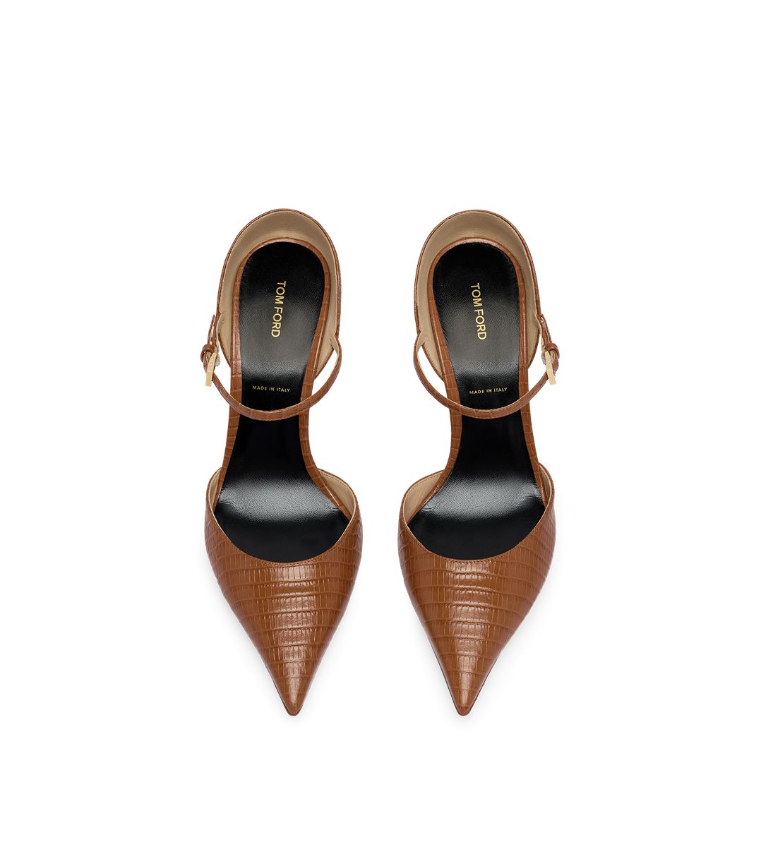 Tejus-effect printed leather vertigo mary jane pump-TOM FORD-Verso