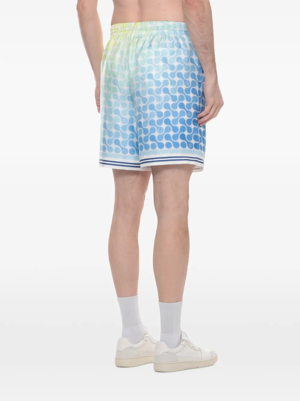 Tennis-tile Pattern Shorts-CASABLANCA-Verso