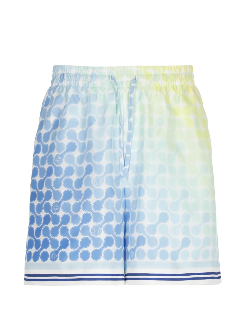 Tennis-tile pattern shorts-CASABLANCA-Verso
