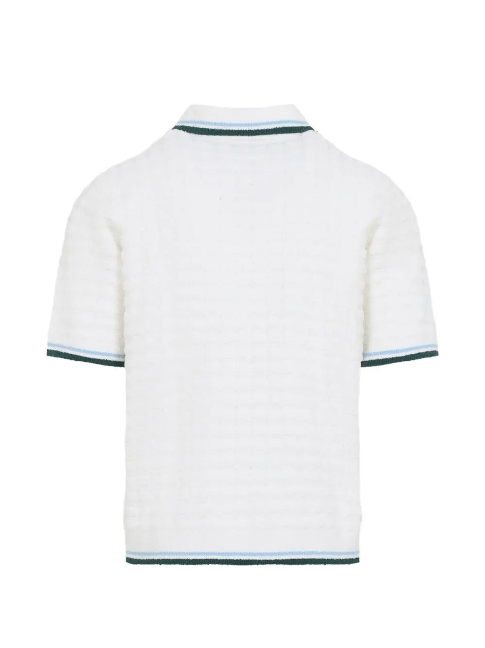 Textured-knit polo shirt-CASABLANCA-Verso
