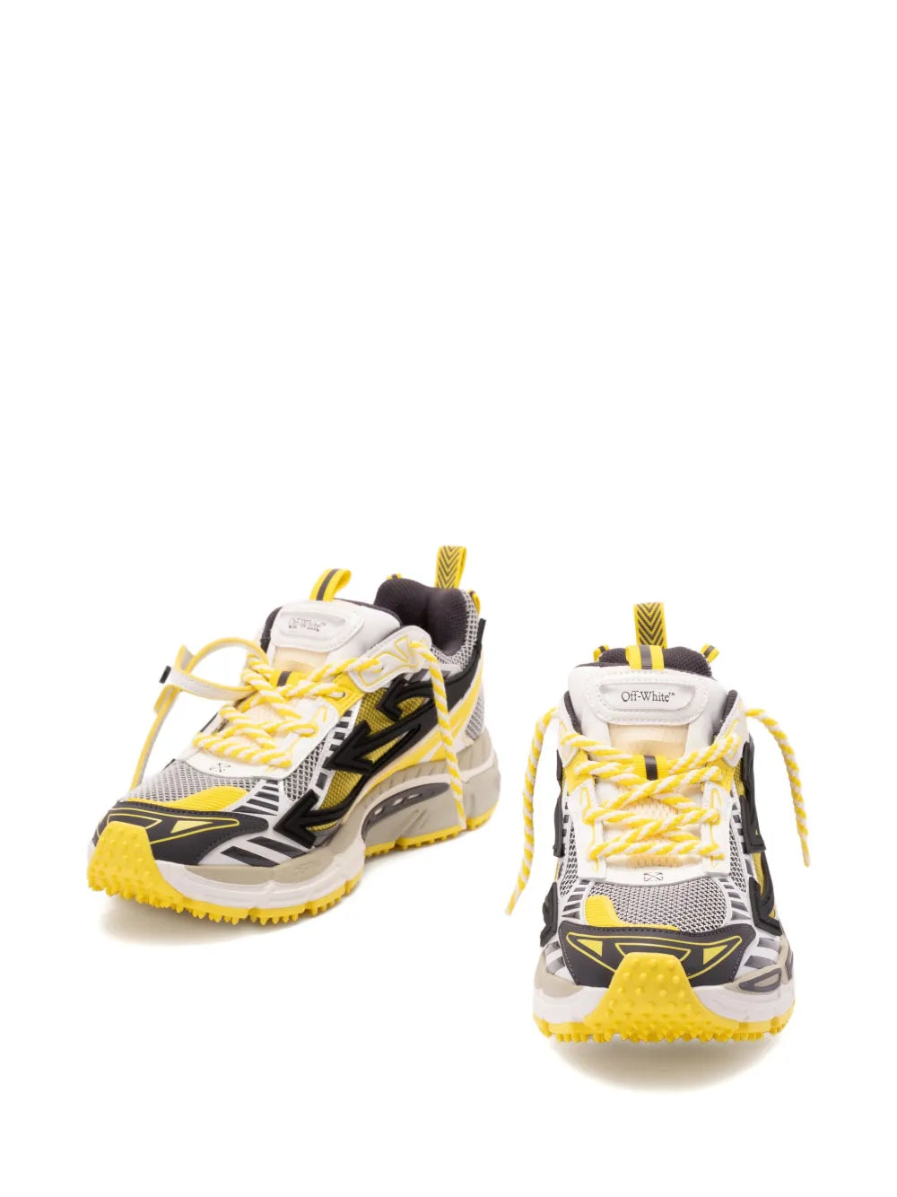 Textured-sole lace-up sneakers-OFF-WHITE-Verso