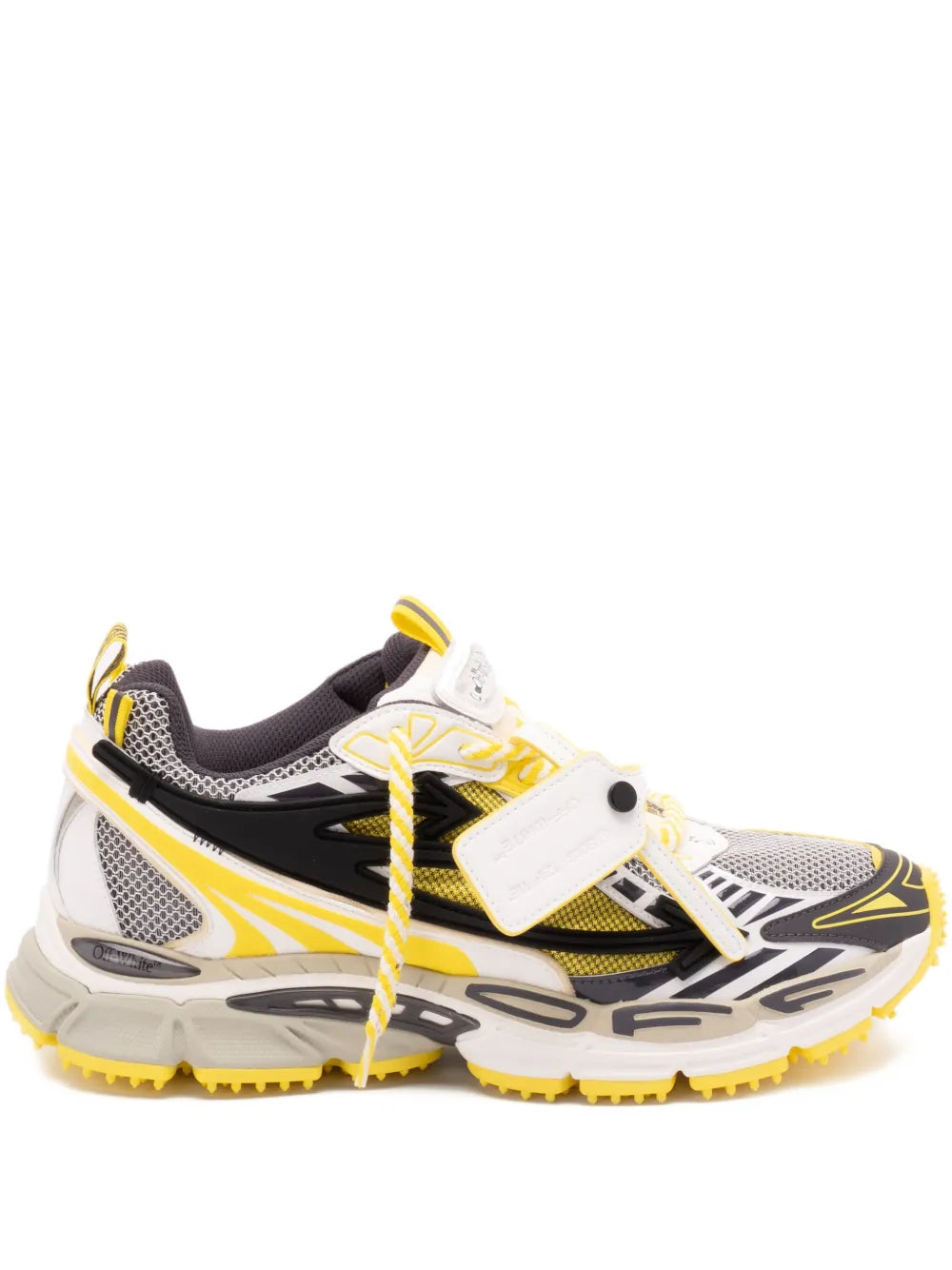 Textured-sole lace-up sneakers-OFF-WHITE-Verso