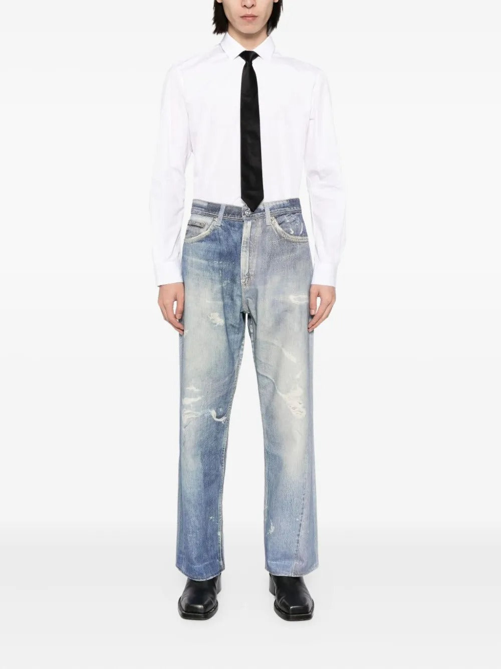 Third Cut Printed Denim Jeans-OUR LEGACY-Verso
