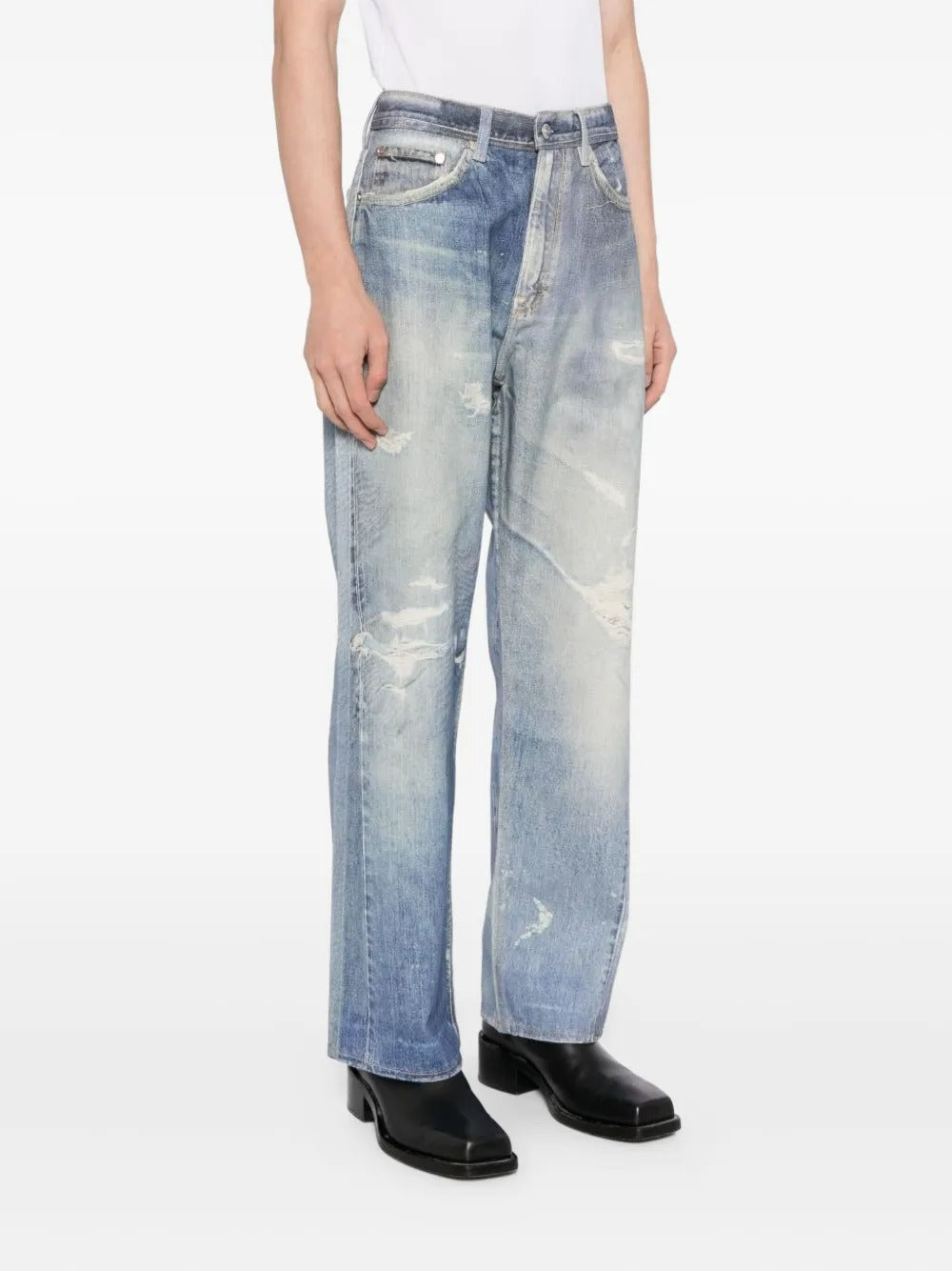 Third Cut Printed Denim Jeans-OUR LEGACY-Verso