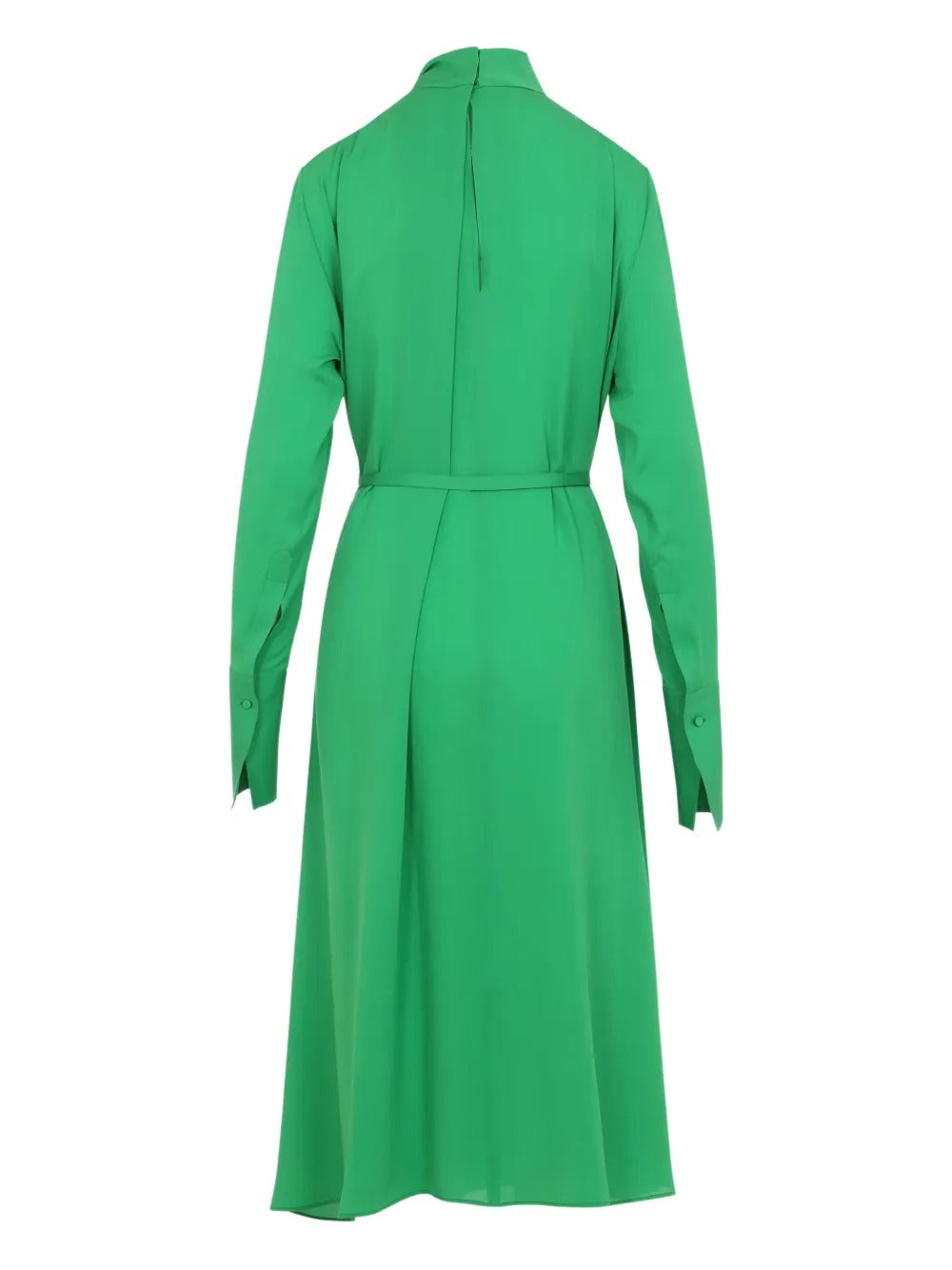 Tie-neck Belted Midi Dress-TOM FORD-Verso