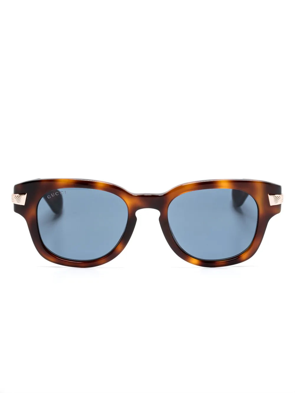 Eyewear tortoiseshell square-frame sunglasses-GUCCI-289888-TU-Verso