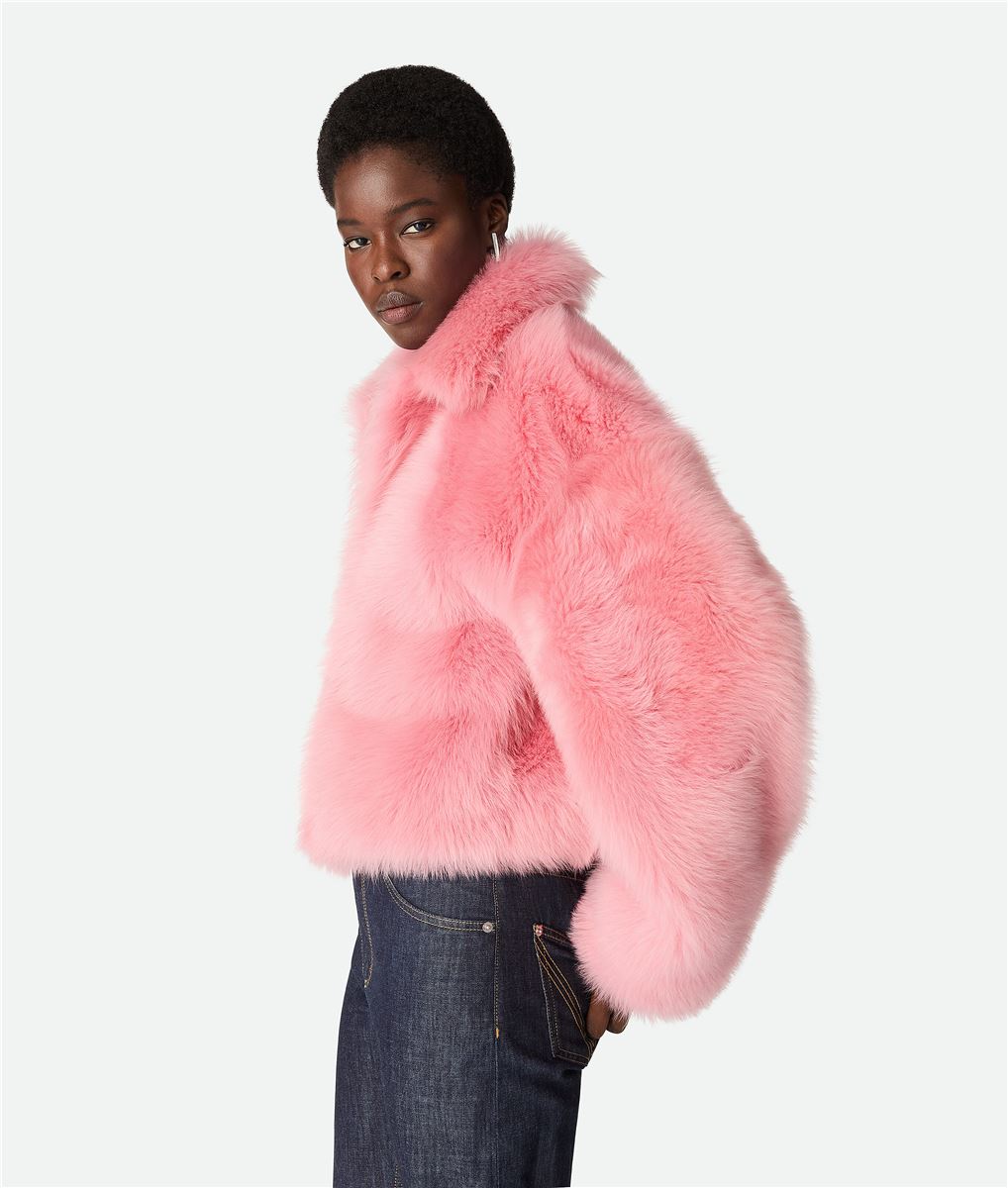 TOSCANA SHEARLING CROPPED BLOUSON-BOTTEGA VENETA-Verso
