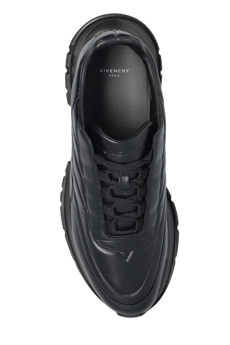 trainers sneakers in shiny padded leather-GIVENCHY-Verso