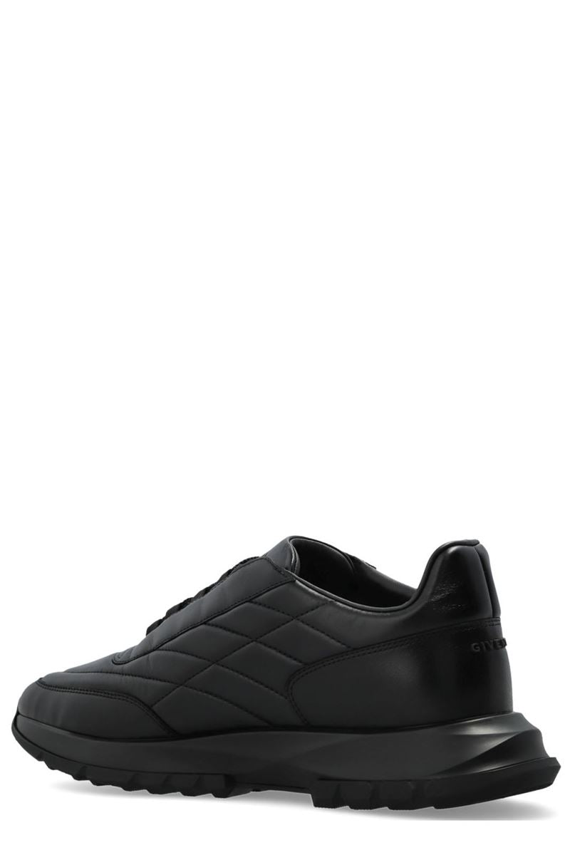 trainers sneakers in shiny padded leather-GIVENCHY-Verso