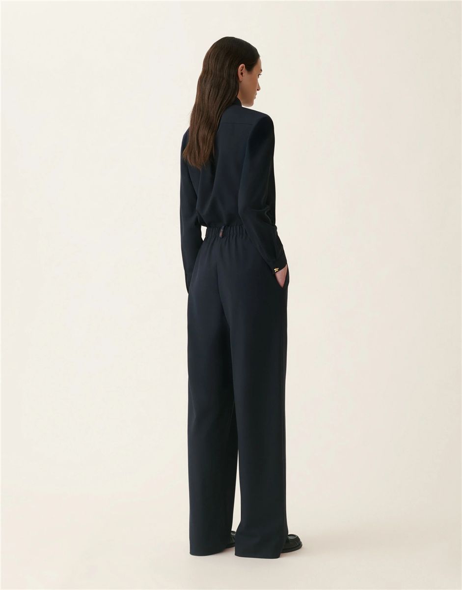 Trevi trousers in bistretch cool wool-FABIANA FILIPPI-Verso