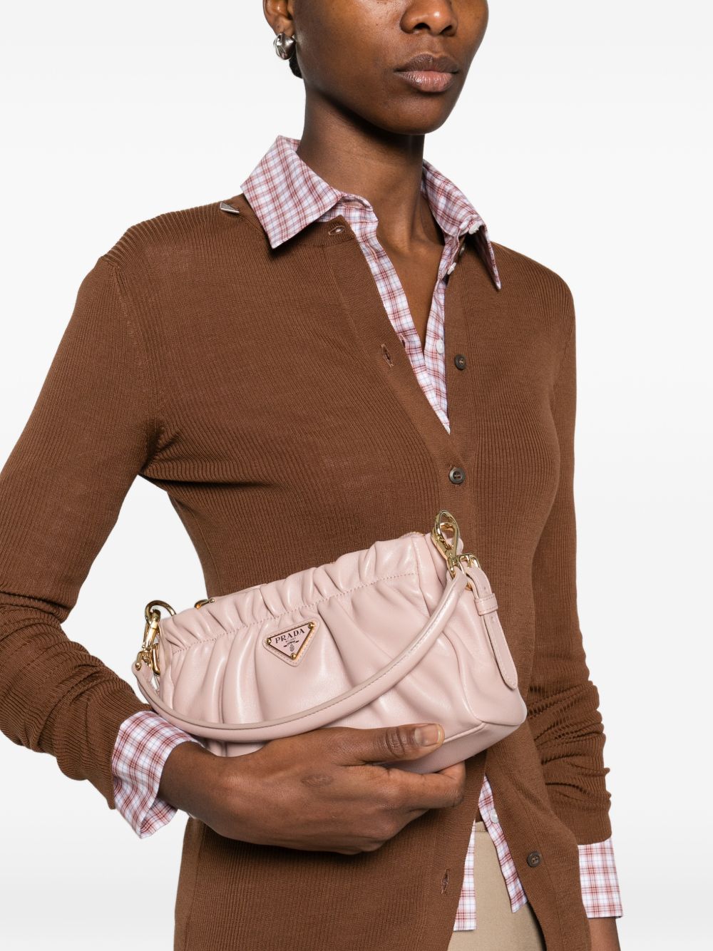 Triangle-logo tote bag-PRADA-Verso