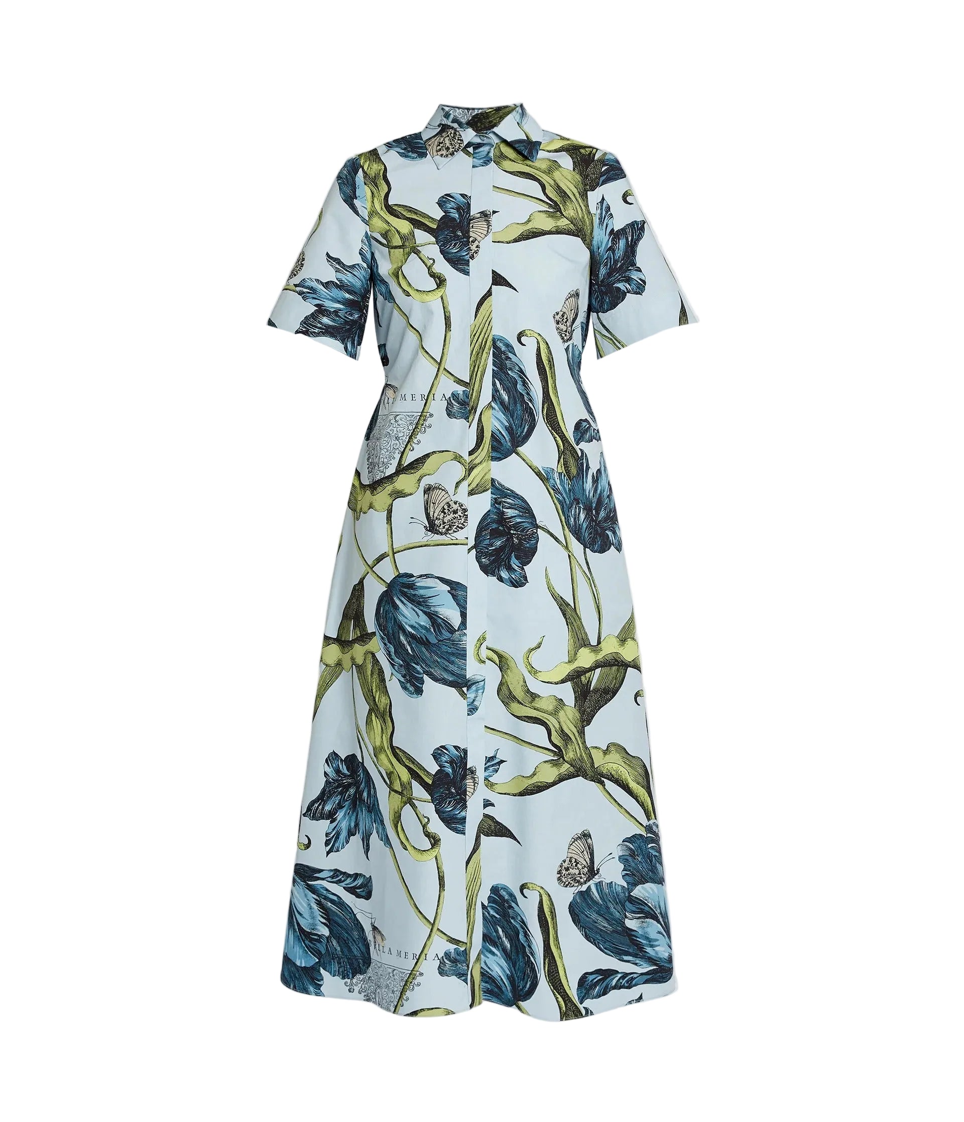 Tulip-print Midi Dress-ERDEM-Verso