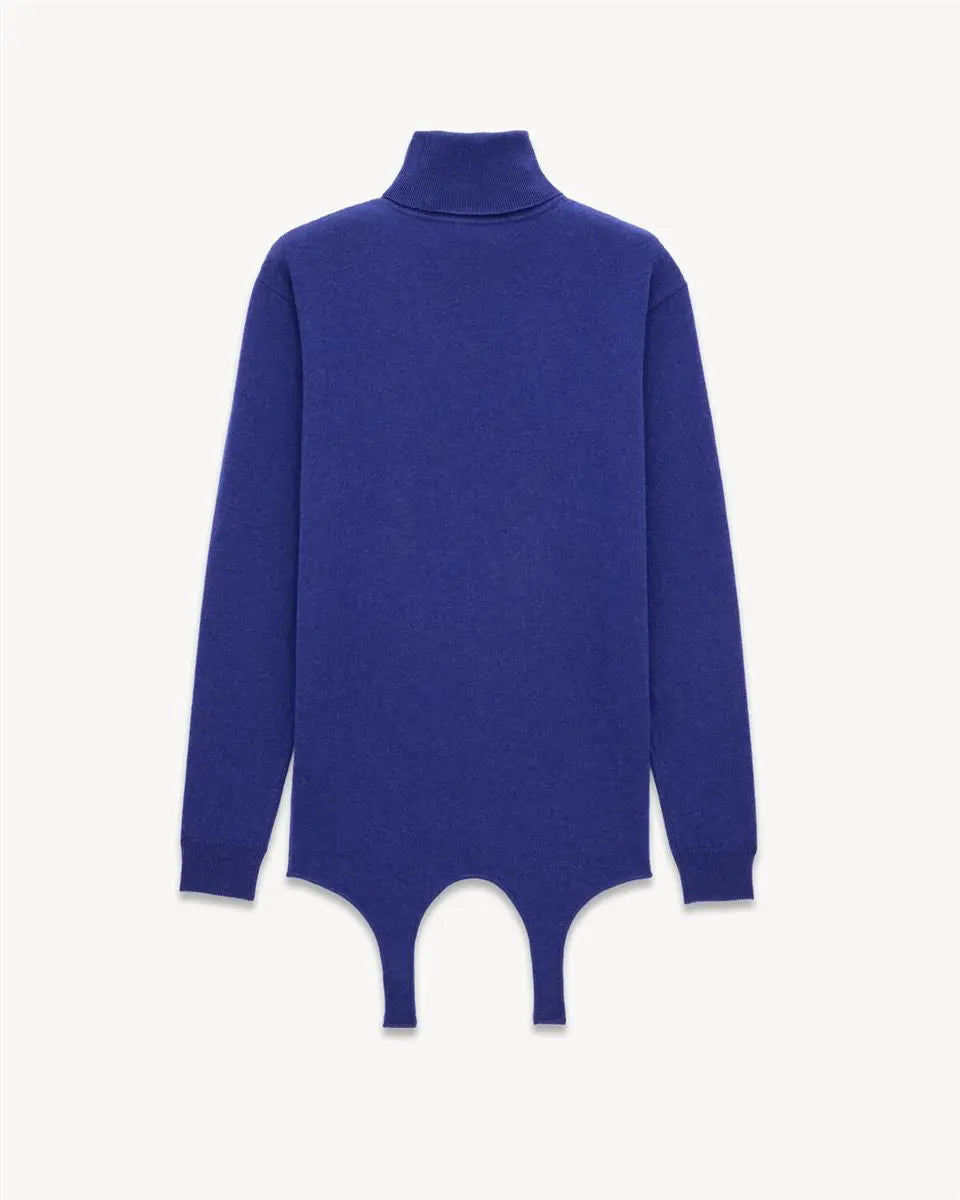 TURTLENECK GARTER SWEATER IN CASHMERE SAINT LAURENT