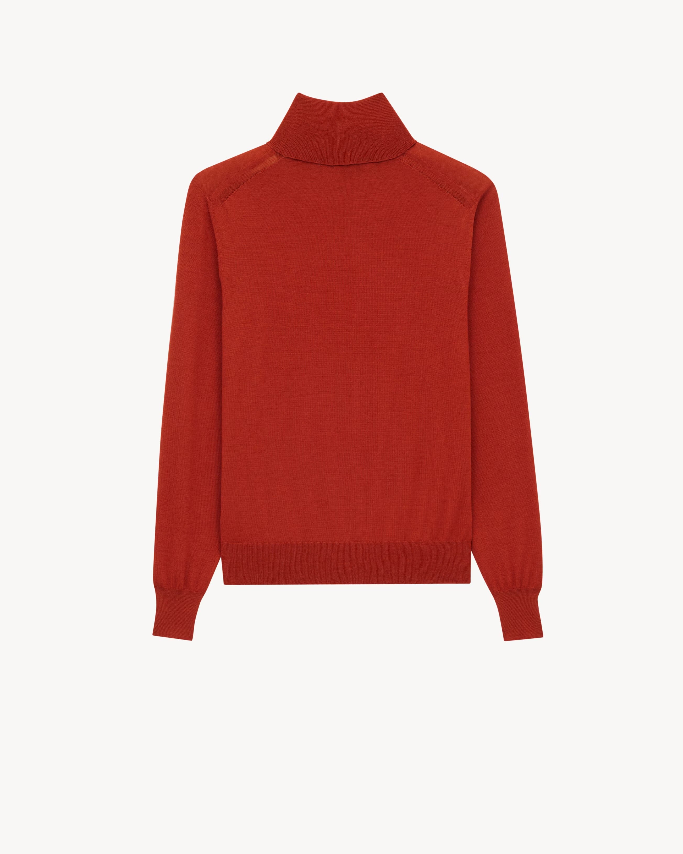 turtleneck in wool-SAINT LAURENT-Verso