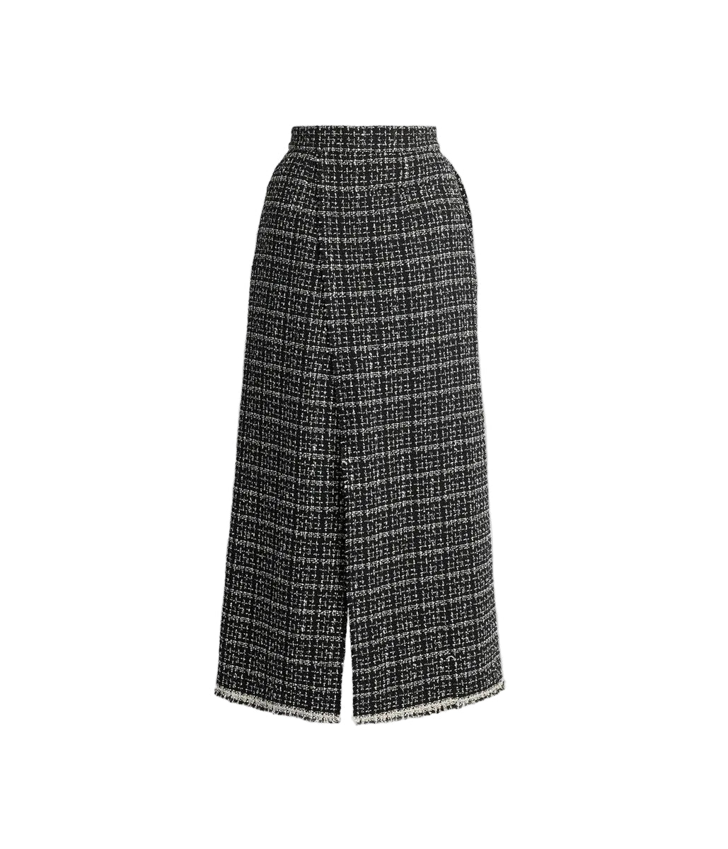 Tweed midi pencil skirt-ERDEM-310277-8-Verso