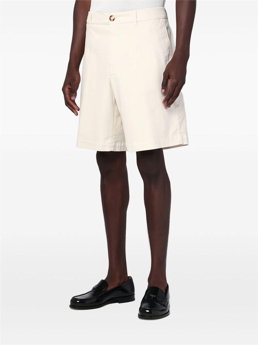 Twill chino shorts-BRUNELLO CUCINELLI-Verso