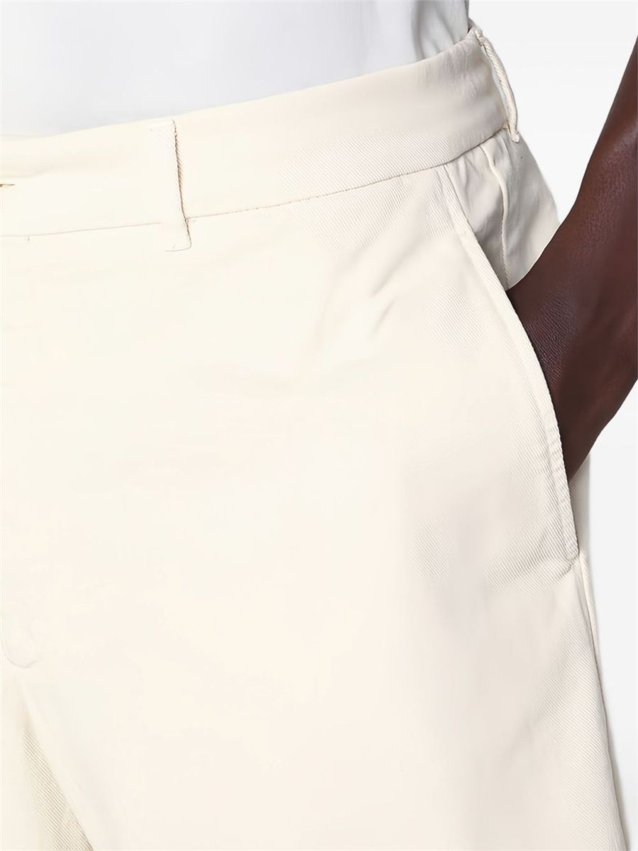 Twill chino shorts-BRUNELLO CUCINELLI-Verso