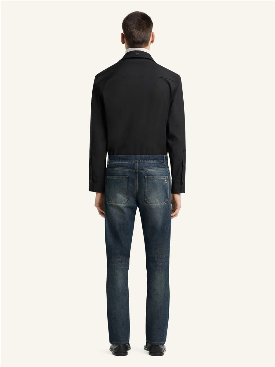 Twill workwear shirt-COURRÈGES-Verso