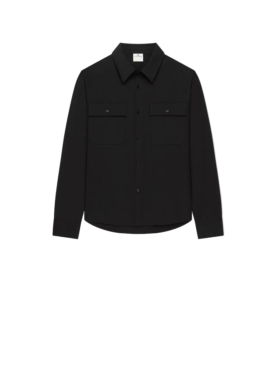 Twill workwear shirt-COURRÈGES-310475-48-Verso