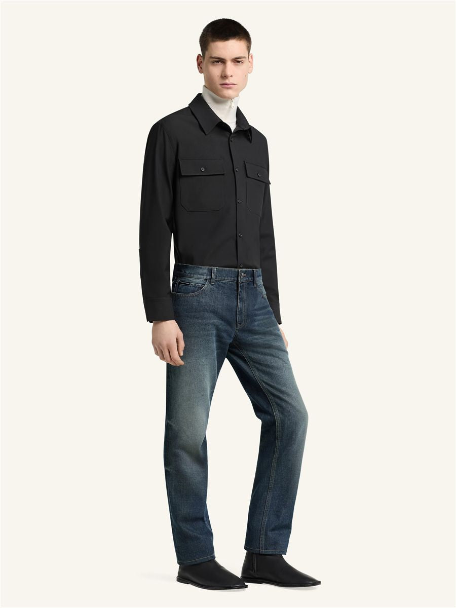 Twill workwear shirt-COURRÈGES-Verso