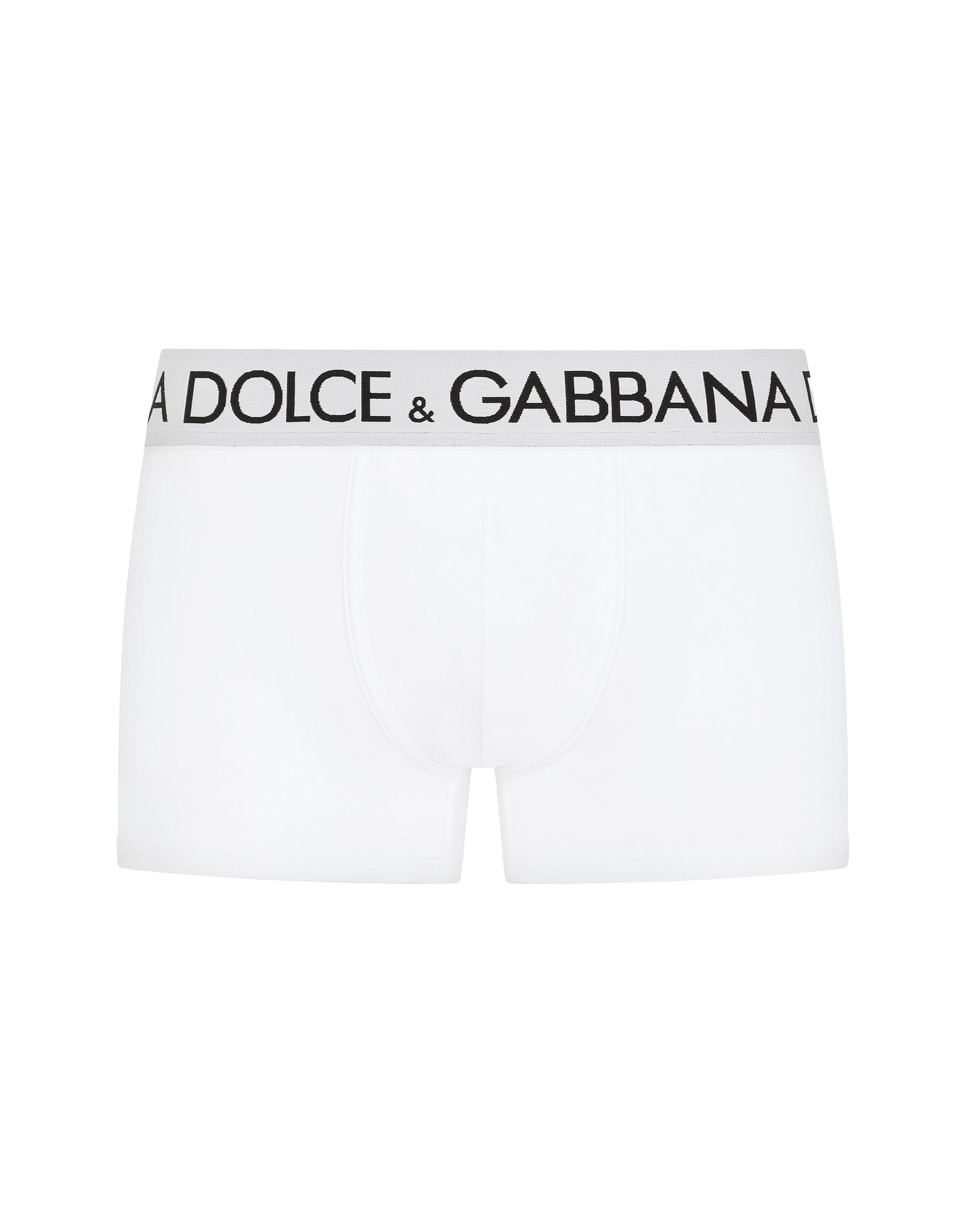 Two-way-stretch cotton jersey regular-fit boxers-DOLCE&GABBANA-Verso