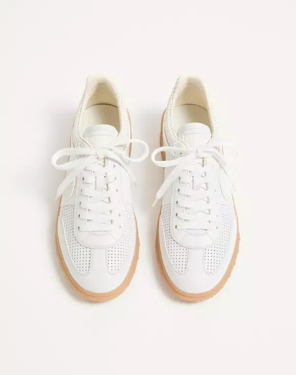 Upvillage low-top perforated nappa leather sneaker-VALENTINO-Verso