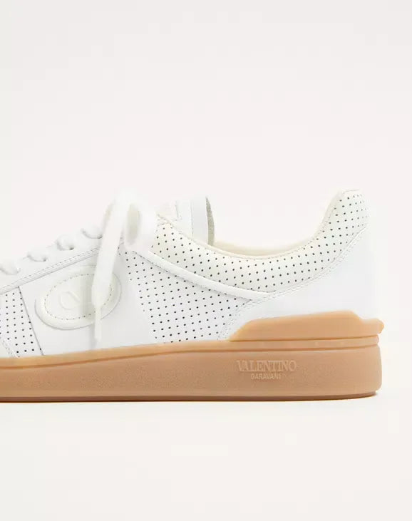 Upvillage low-top perforated nappa leather sneaker-VALENTINO-Verso