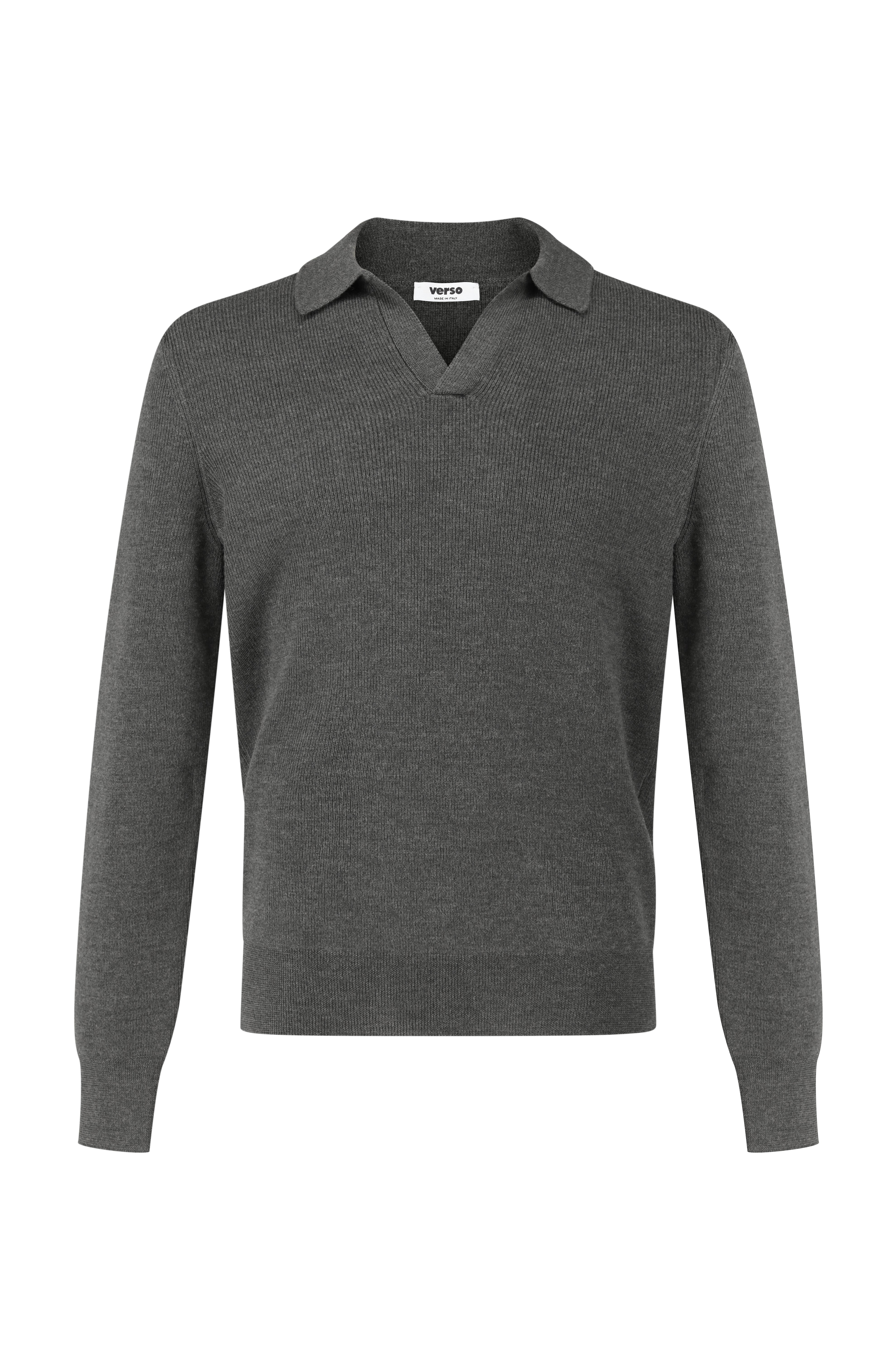 V-Neck Jumper-VERSO LABEL-Verso