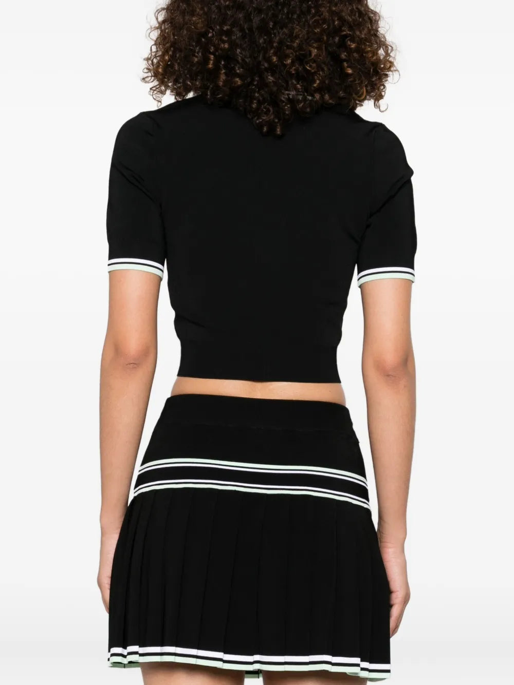 V-neck knitted top-CASABLANCA-Verso