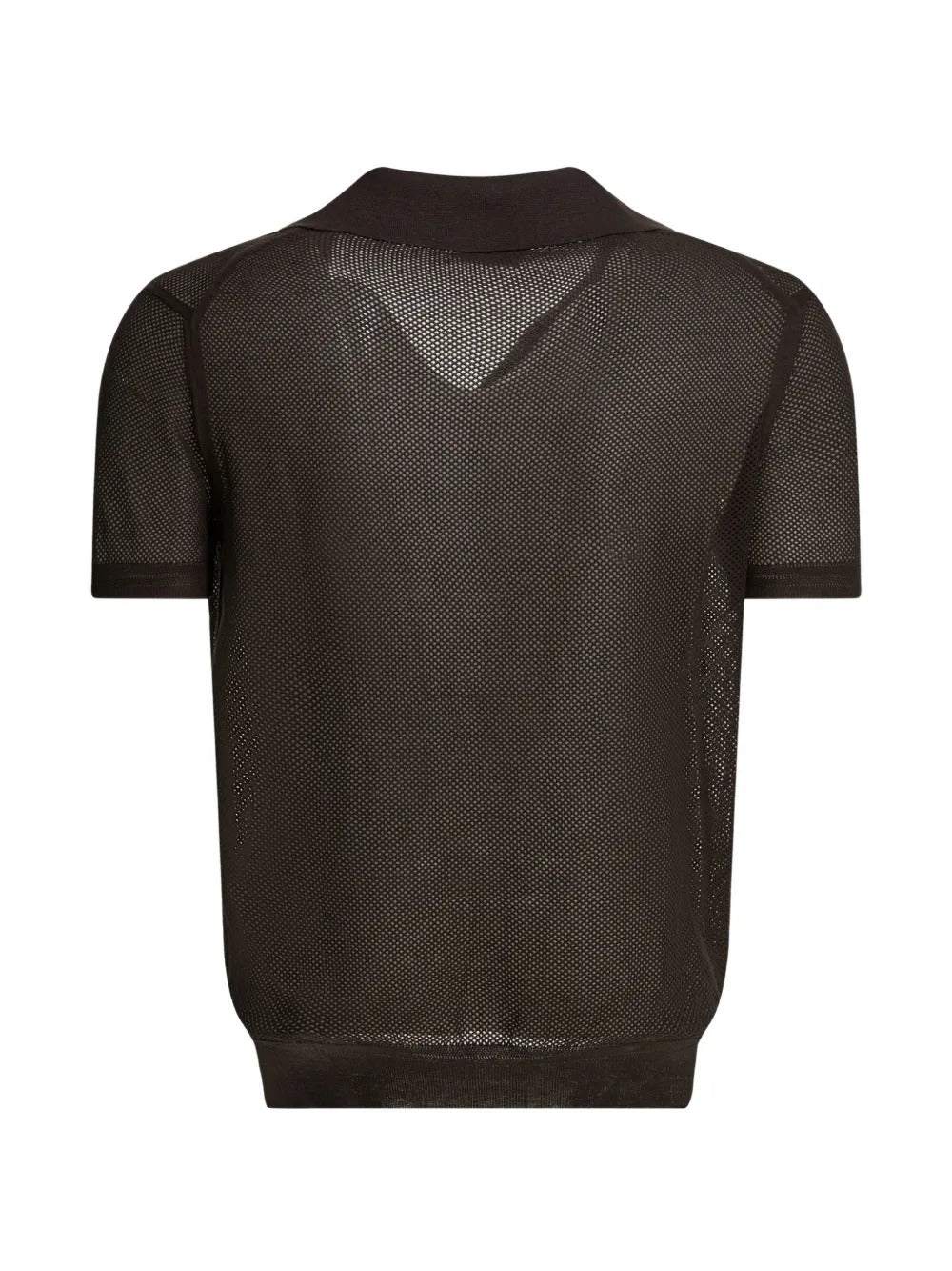 V-neck mesh t-shirt-TOM FORD-Verso