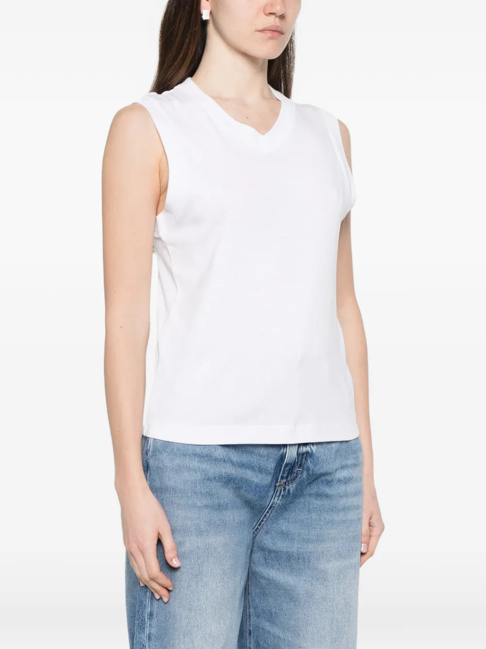 V-neck sleeveless tank top-VINCE-Verso