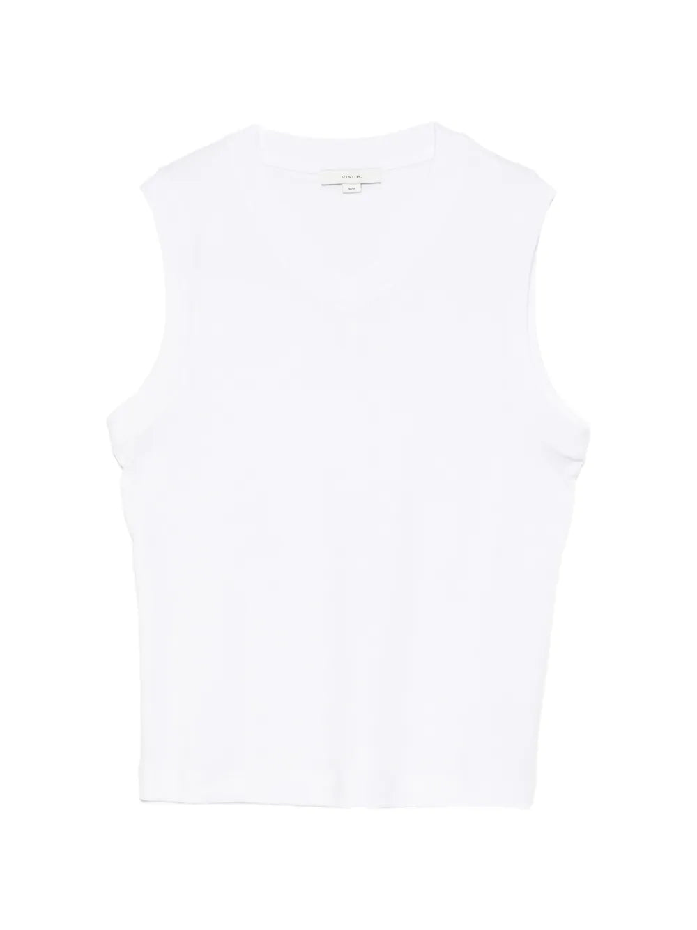 V-neck sleeveless tank top-VINCE-308604-S-Verso