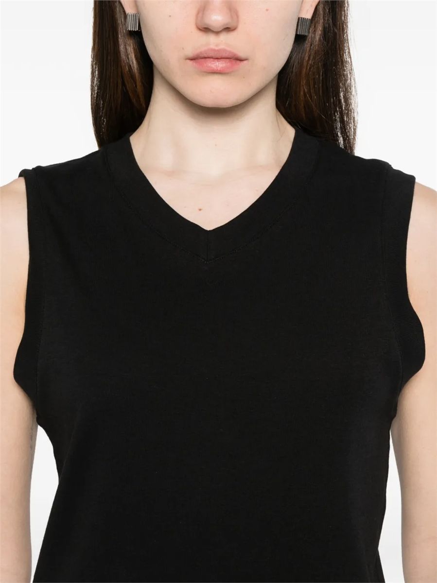 V-neck sleeveless tank top-VINCE-Verso