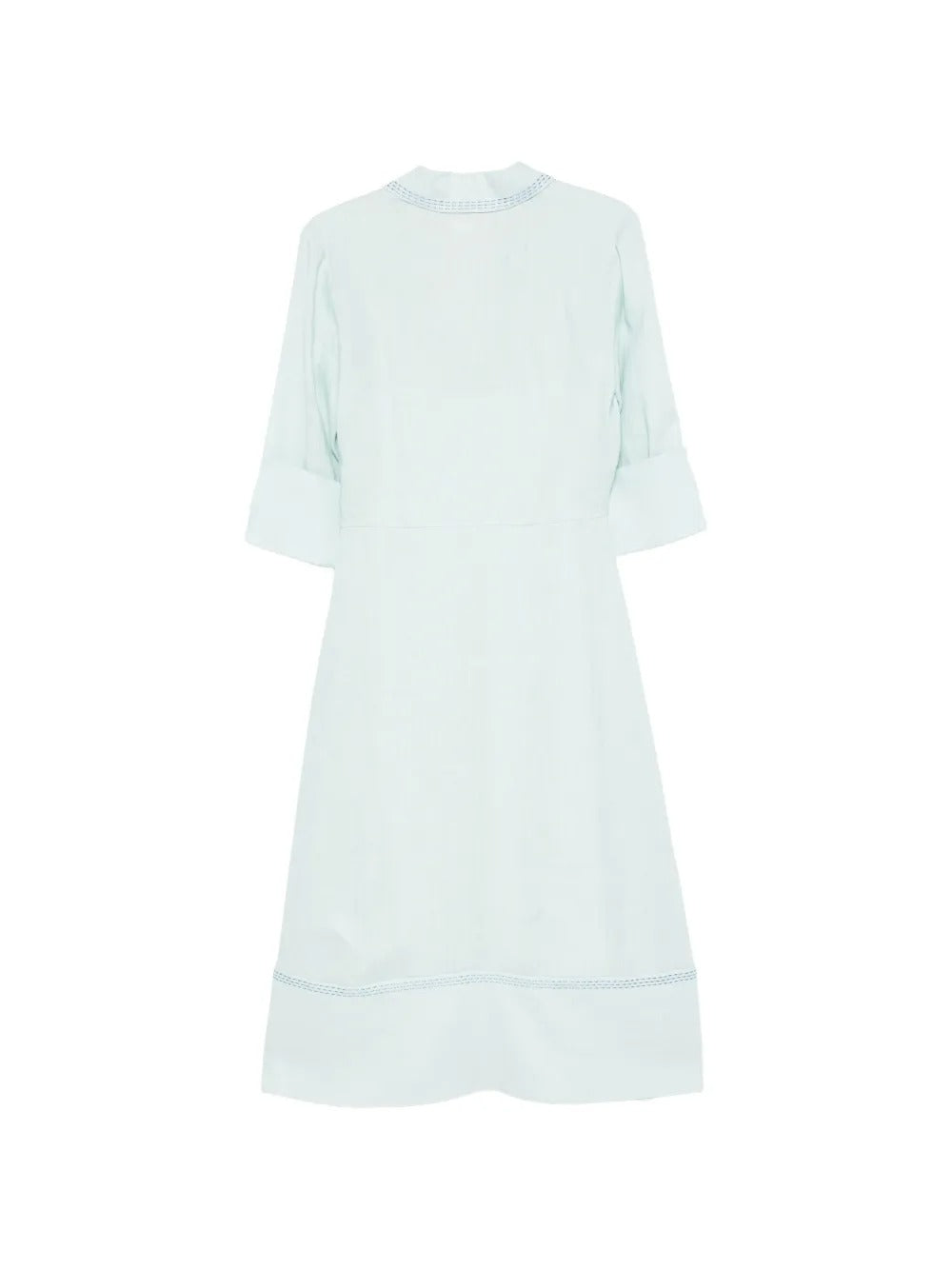 V-neck stitch midi dress-GENNY-Verso