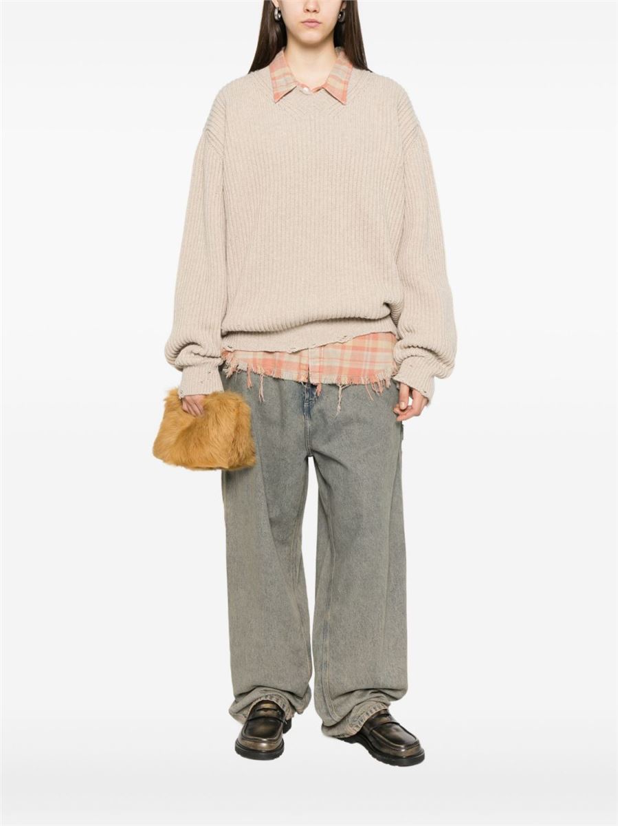 V-neck sweater-MM6-Verso