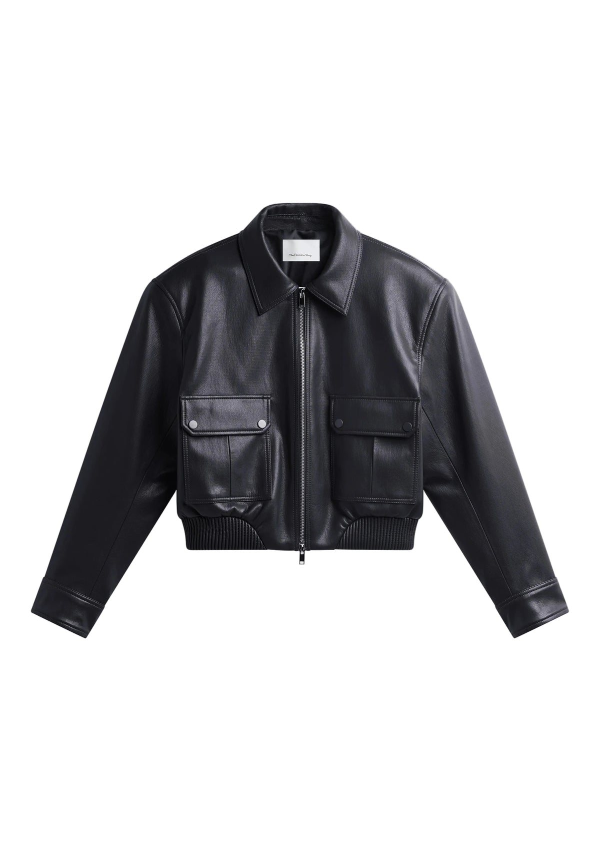 Val faux leather padded jacket-THE FRANKIE SHOP-312194-S-Verso