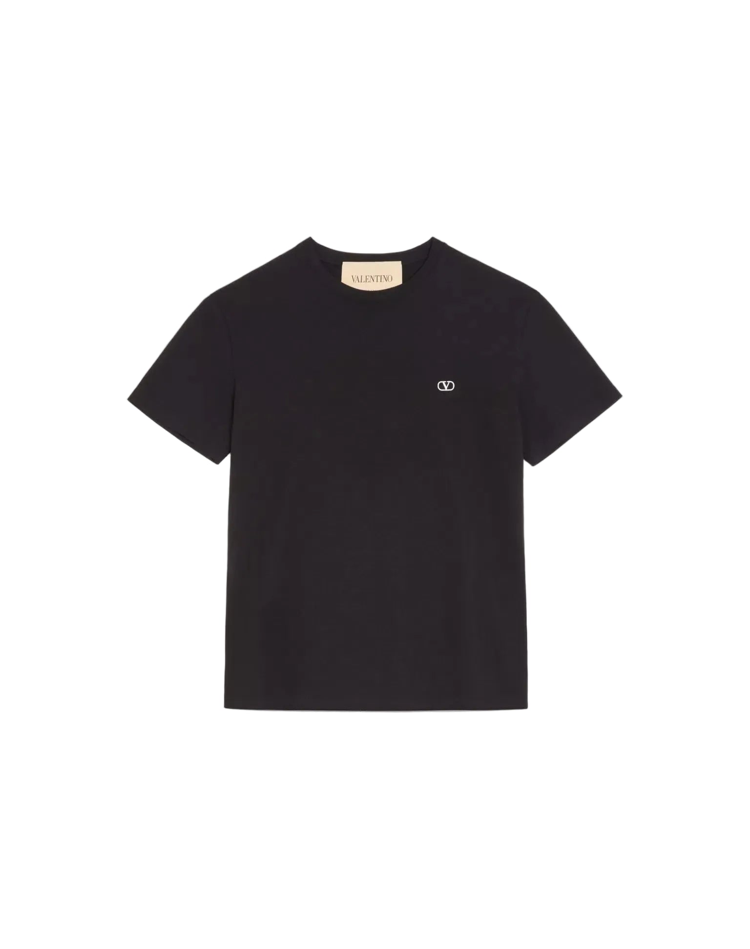 Valentino cotton t-shirt with vlogo embroidery-VALENTINO-309333-S-Verso