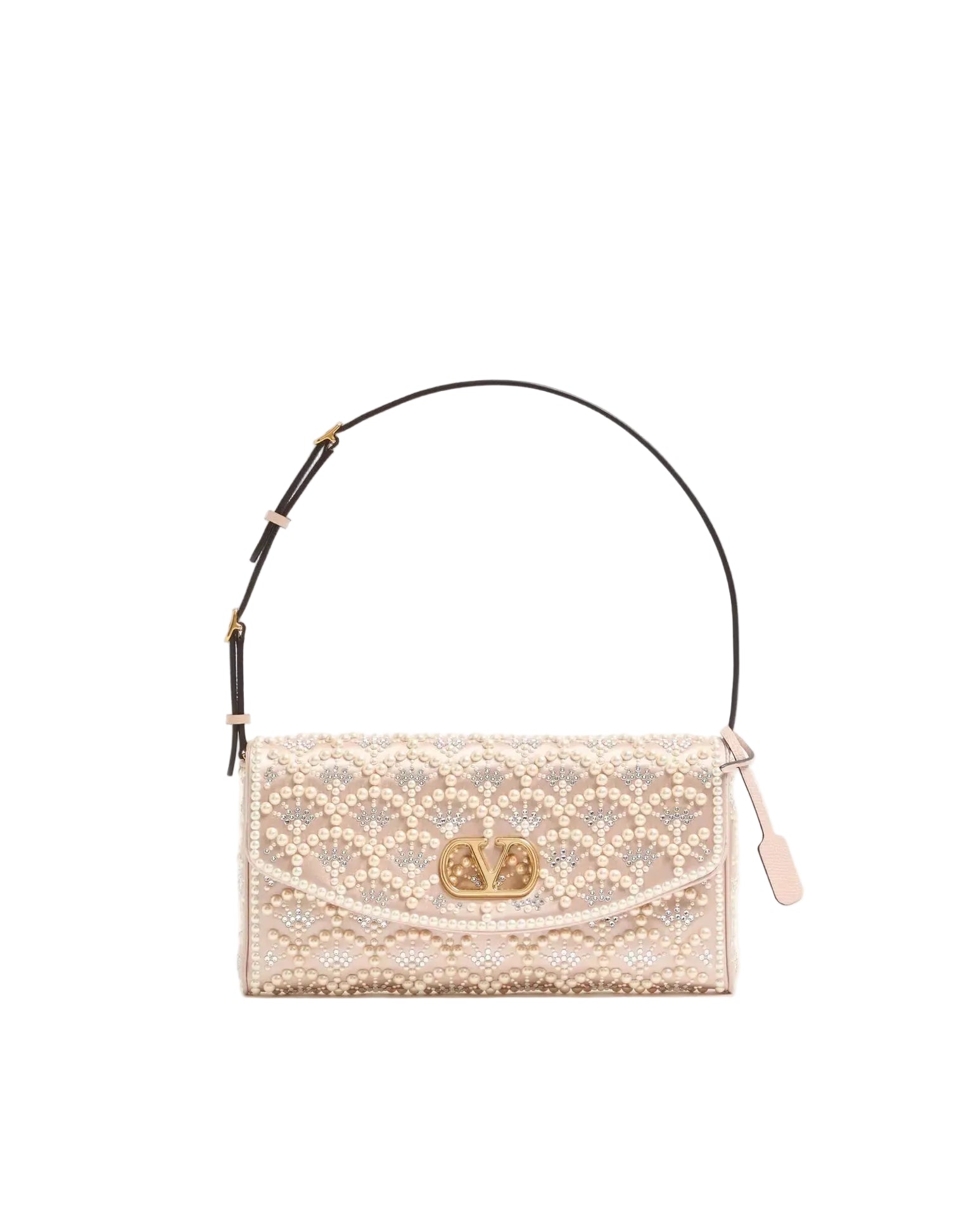 Valentino garavani devain small shoulder bag with pearls and rhinestones-VALENTINO-309311-TU-Verso