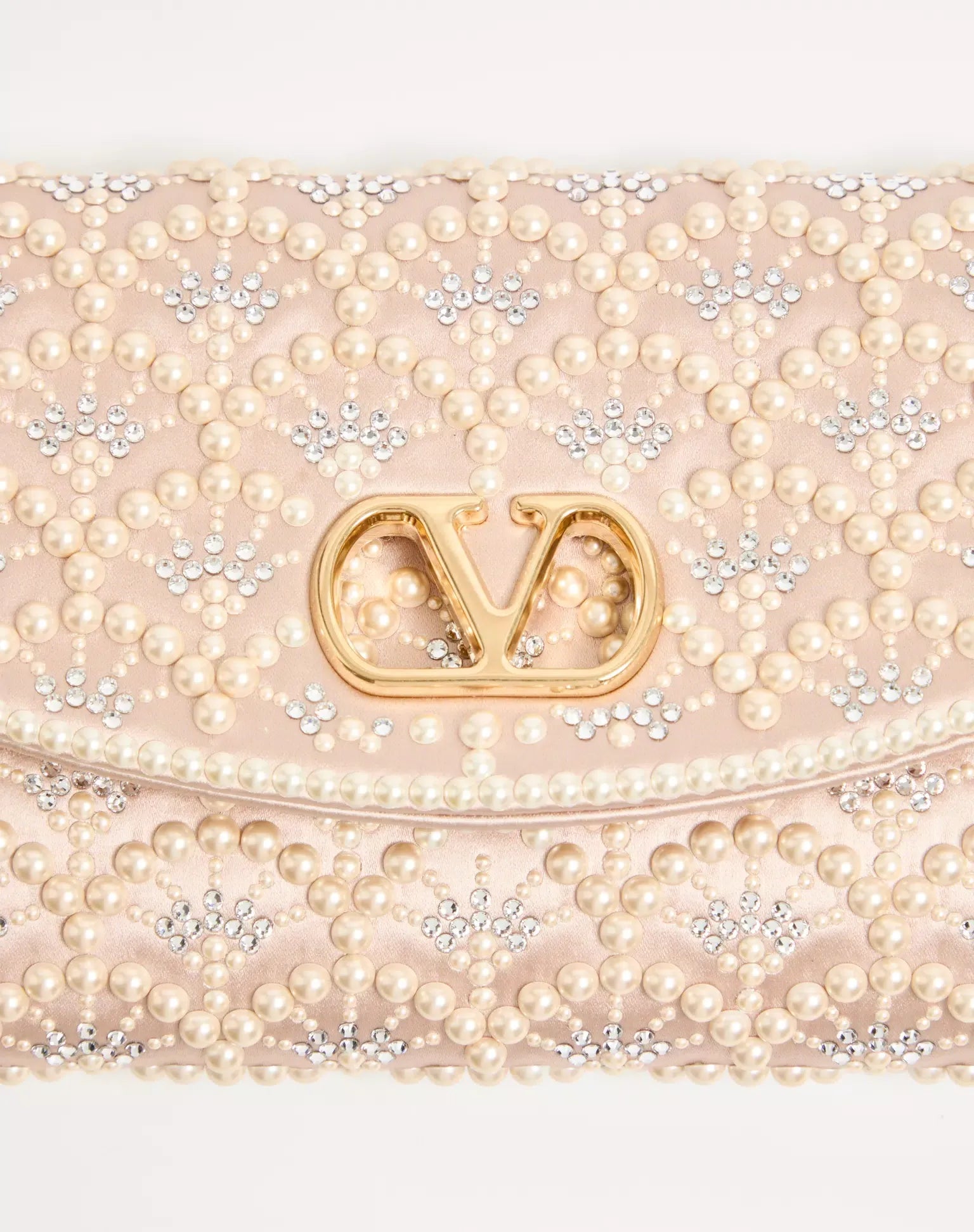Valentino garavani devain small shoulder bag with pearls and rhinestones-VALENTINO-Verso