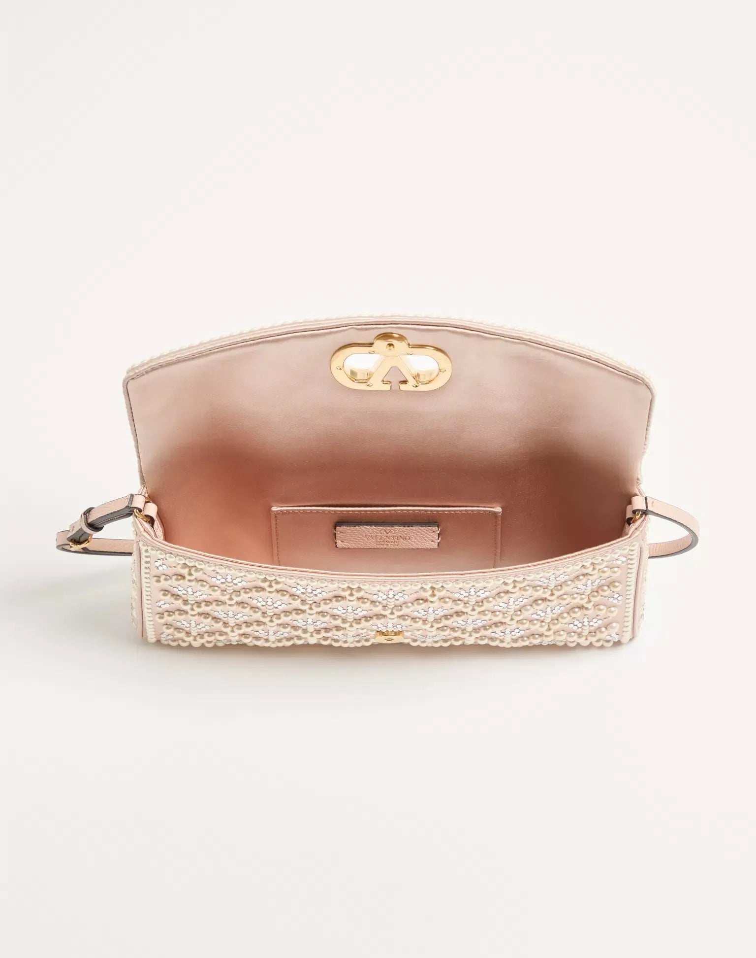 Valentino garavani devain small shoulder bag with pearls and rhinestones-VALENTINO-Verso