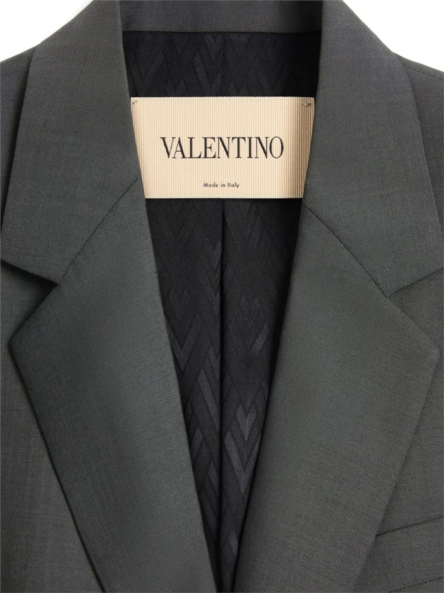 Valentino single-breasted wool jacket-VALENTINO-Verso
