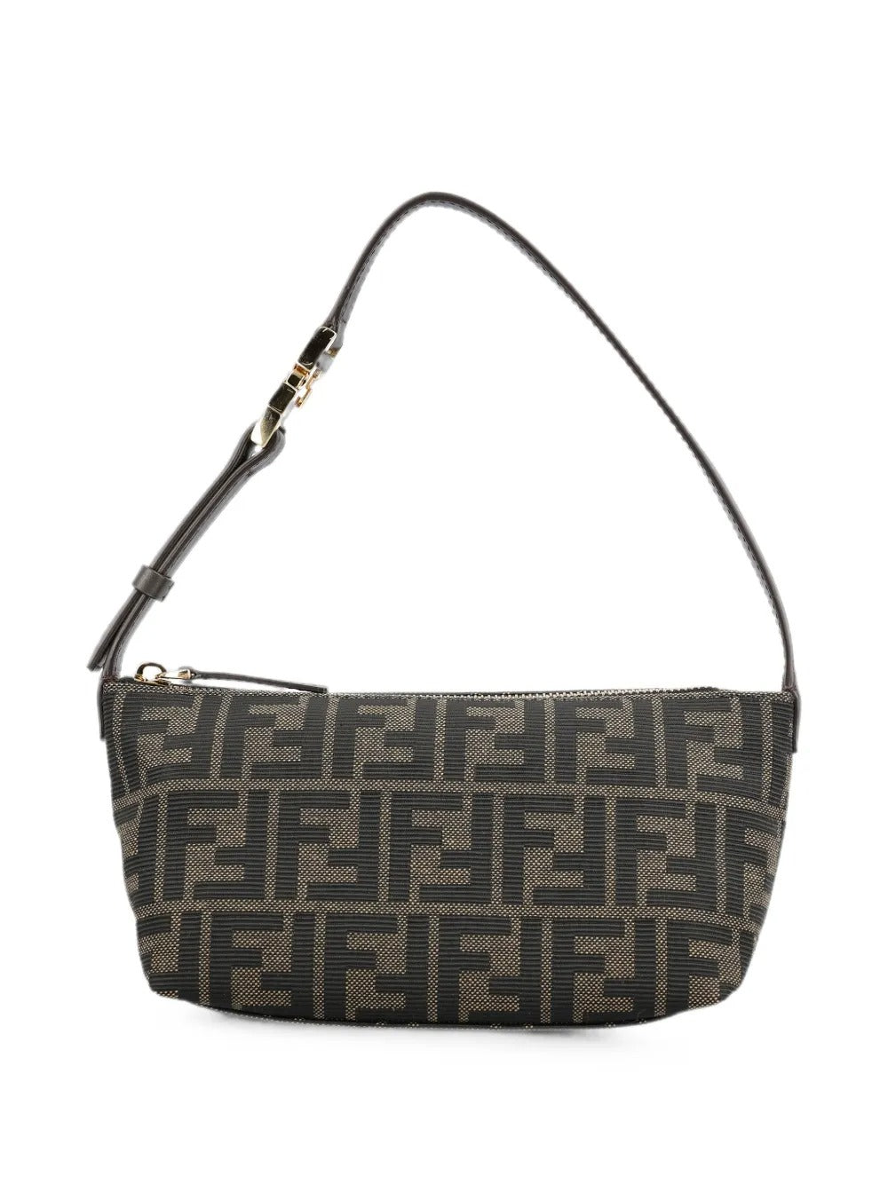 Vanity pouch small ff zucca jacquard fabric mini bag-FENDI-Verso